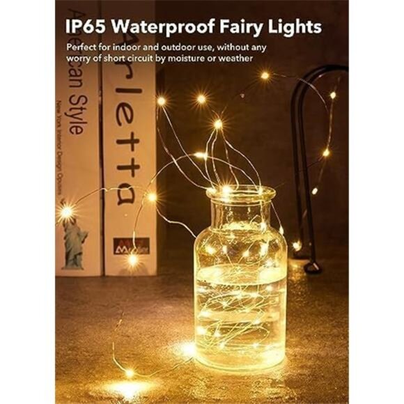 12-Pack LED Fairy String Lights - 7ft, 20 LEDs, Battery Operated - Picture 2 of 7